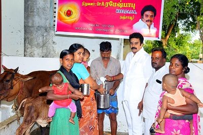 Free Milk Distribution for Children’s -Thanjavur – Dt: 13.07.2018